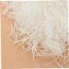 TEHAUX 100g Grass Paper Shreds Decorative Box Filler Present Hamper Wrapping Paper (cream White) view 4