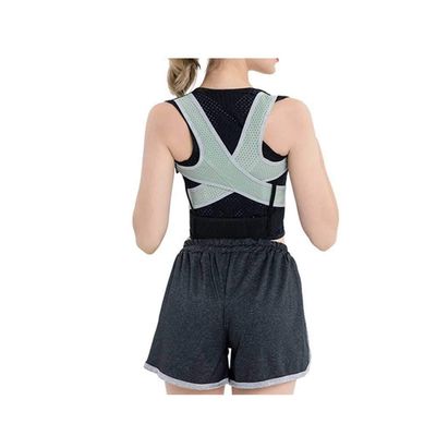 ZUIAI Adjustable Back Posture Corrector Clavicle Spine Back Shoulder Lumbar Brace Support Back Pain Relief Prevents Slouching(D,Small-S)