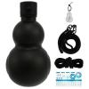900ml Gourd Water Bottle, Gourd Bottle, Bottle Gourd,Gourd Sports Water Bottle Leakpoof Gourd Style Portable Travel Water Bottle Chinese Retro Inspired for Daily Drinking Use (Grid Black) view 1