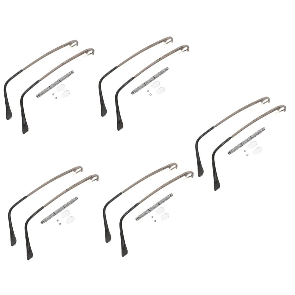 Didiseaon 5sets Glasses Repair Kit Includes Screwdriver Replacement Screws Nose Pads for Glasses Arms