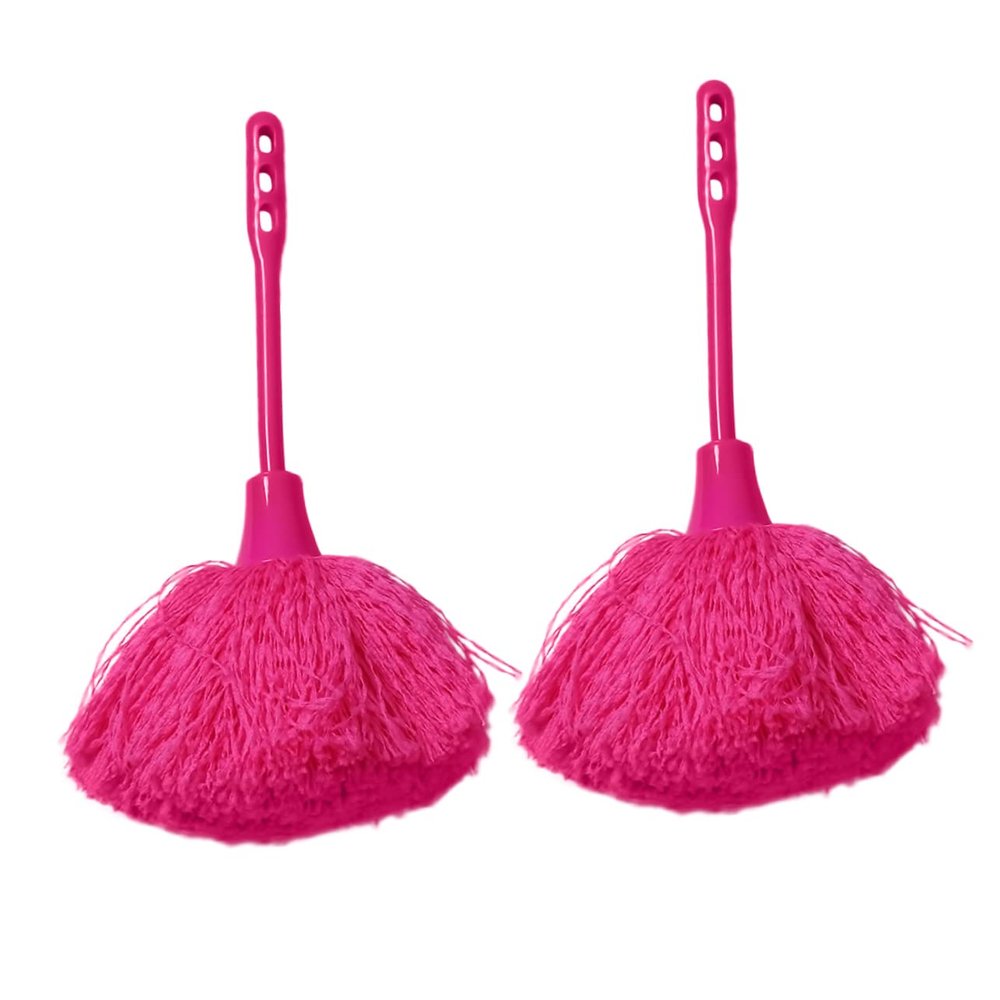 BCOATH 2pcs Reusable Handheld Duster Non-Slip Handle Multi-Purpose Cleaning Tools for Home Office and Car Dusting for Ceiling Fans Furniture and Electronics