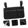 TOVINANNA Electric Wheelchair Arm Bag Reflective Strip Senior Mobility Accessory Storage for Keys Phone Wallet view 3