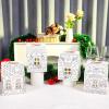 24 Set Gingerbread Paper Coloring Houses DIY Craft Color Your Own Cardboard House Personalize a Cardboard House Christmas Holiday Party Favor Gifts for Classroom Home 5.31x4.33x4.33In (White) view 4