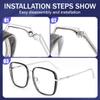1 Pair Metal Glasses Replacement Temples with Screws and Screwdriver Universal Eyewear Frame Temple Replacement for Glasses Repair Silver view 3
