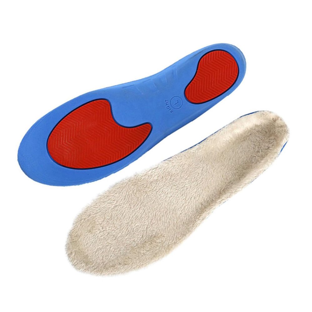 KOMBIUDA Winter Insoles XL Thickened Plush Shoe Inserts for Cold Days Breathable Non-Slip Design for Casual Shoes and Boots Keep Feet Warm and Comfortable