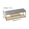 FAMEOYA Shoe Bench Light Luxury Shoe Changing Stool Simple Door Wearing Shoe Stool Nordic Entry Shoe Rack Can Sit Low Stool Storage Stool Shower Stool for Inside Shower(D,M 100cm) view 2