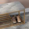 FAMEOYA Shoe Bench Light Luxury Shoe Changing Stool Simple Door Wearing Shoe Stool Nordic Entry Shoe Rack Can Sit Low Stool Storage Stool Shower Stool for Inside Shower(D,M 100cm) view 3