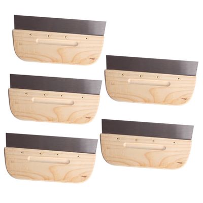 Didiseaon 5pcs Stainless Steel Window Tint Squeegee Sticker Remover Tool Film Applying Tool Film Scraper Wall Sticker Scraper Car Gadget