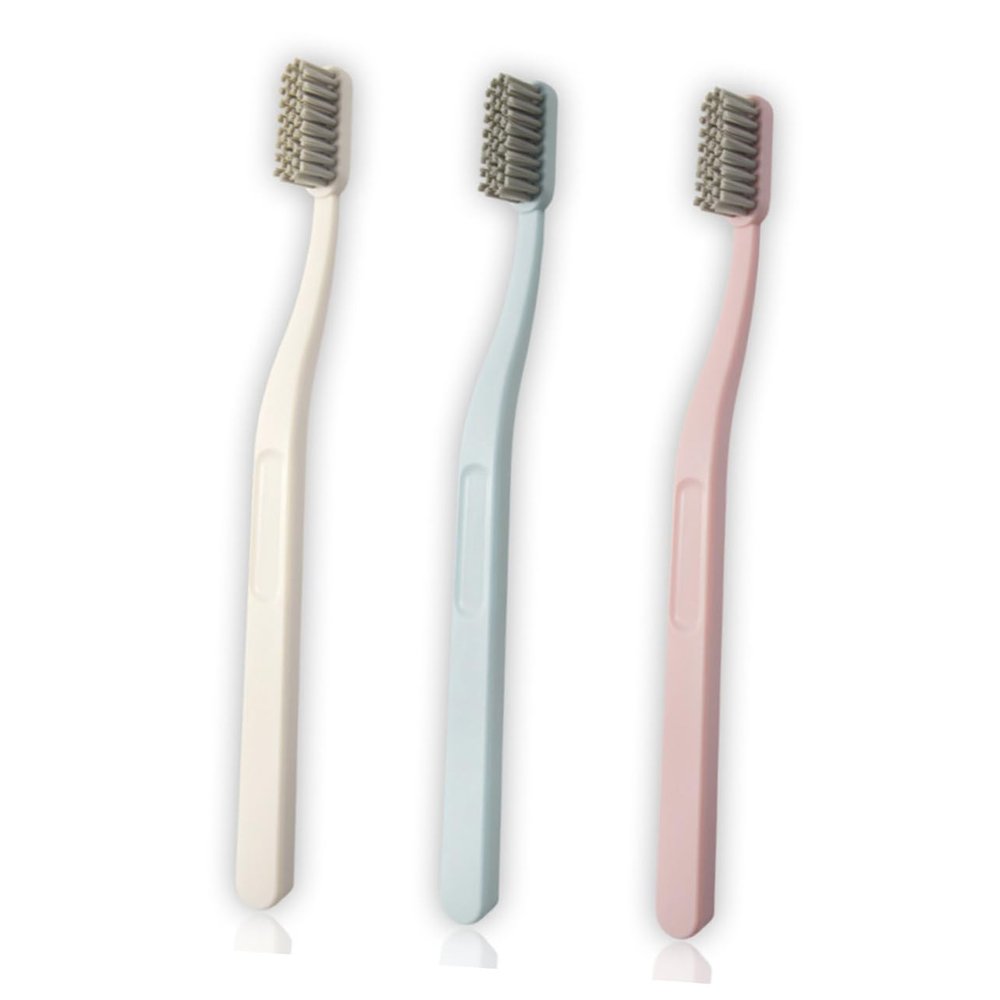 Didiseaon 9pcs Hard Hair Toothbrushes Nylon Bristles for Adults in Pink Oral Care for Girls