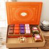 Ghasitaram Gifts Jaiccha Orange Hamper box with sugarfree bites, crunchy cashew, Flavour raisins, & diya|Gift for Diwali,Holi,Valentine,Birthday,Anniversary,Gift for Her,Him,Mothers Day,Fathers Day| view 1