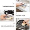 Didiseaon 24pcs Multi-use Cleaning Sponges Dishwasher Sponge Pads Heavy Duty Scrubbers Kitchen Dish Cleaning view 3