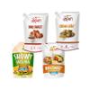 Zafran Salsa Showy 200gr, Salsa BBQ Sweet 200gr, Salsa Dulce Maiz 200gr, Salsa Crema Lea 200gr (4 Pack) Honey BBQ sauce, Colombian showy sauce, Zafran sweet corn sauce, Zafran firewood cream sauce view 1