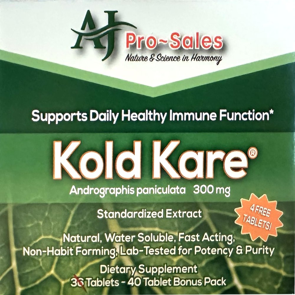Kold Kare Daily Immune Health Function, 40 Count - Effective Against Cold, Sinus, Allergy Symptoms | Non-Habit Forming | No Side Effects