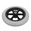 12In PU Wheelchair Caster with Rustproof Hub Non Slip Rollers Wheels for Electric Wheelchair Walking Aids Gray view 1