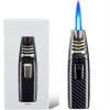 Torch Lighter - Adjustable Flame Torch Lighter for Fireplace, Camping Outdoor Windproof Straight Flame Lighter (Gray A) view 1