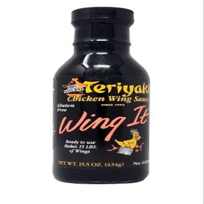 Authentic Chicken Wing Sauce 14.5oz Bottles- Wing It Buffalo New York (Teriyaki)
