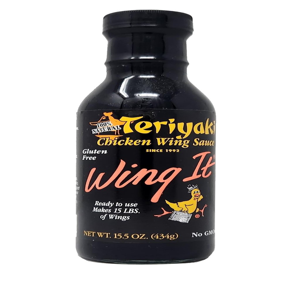 Authentic Chicken Wing Sauce 14.5oz Bottles- Wing It Buffalo New York (Teriyaki)