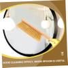 PRETYZOOM 1set Wooden Hand Broom with Dustpan Small Whisk Broom for Easy Dust and Dirt Cleaning Office and Car Portable Design for Efficient Sweeping and Excellent Performance view 2