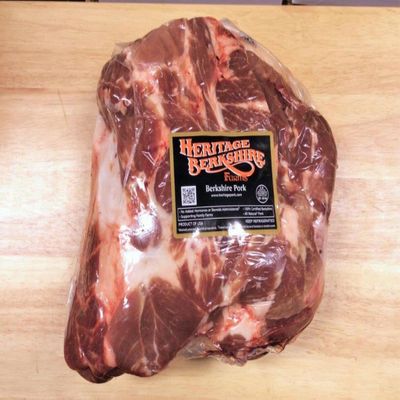Heritage Berkshire Pork, American Kurobuta, Boneless Boston Butt, Frozen, 2 Count of 8.5 lb Average, 18 lb Case