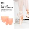 NOLITOY 5pairs Silicone Ballet Toe Pads Soft Forefoot Cushion Protectors for Pointe Shoes of Comfortable Gel Toe Protectors Skin for and Pressure Distribution view 2