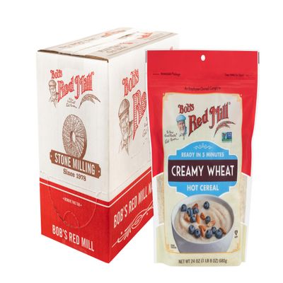 Bob's Red Mill Creamy Wheat Hot Cereal, 24oz (Pack of 4) - Vegan, Kosher
