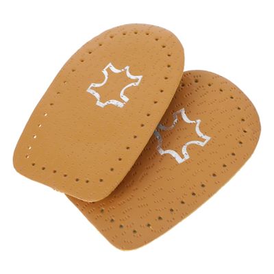 FOMIYES Thickened Leather Latex Half Insoles for Comfortable Shoe Fit Forefoot Cushion of Foot Support s Yellow - -Day Comfort