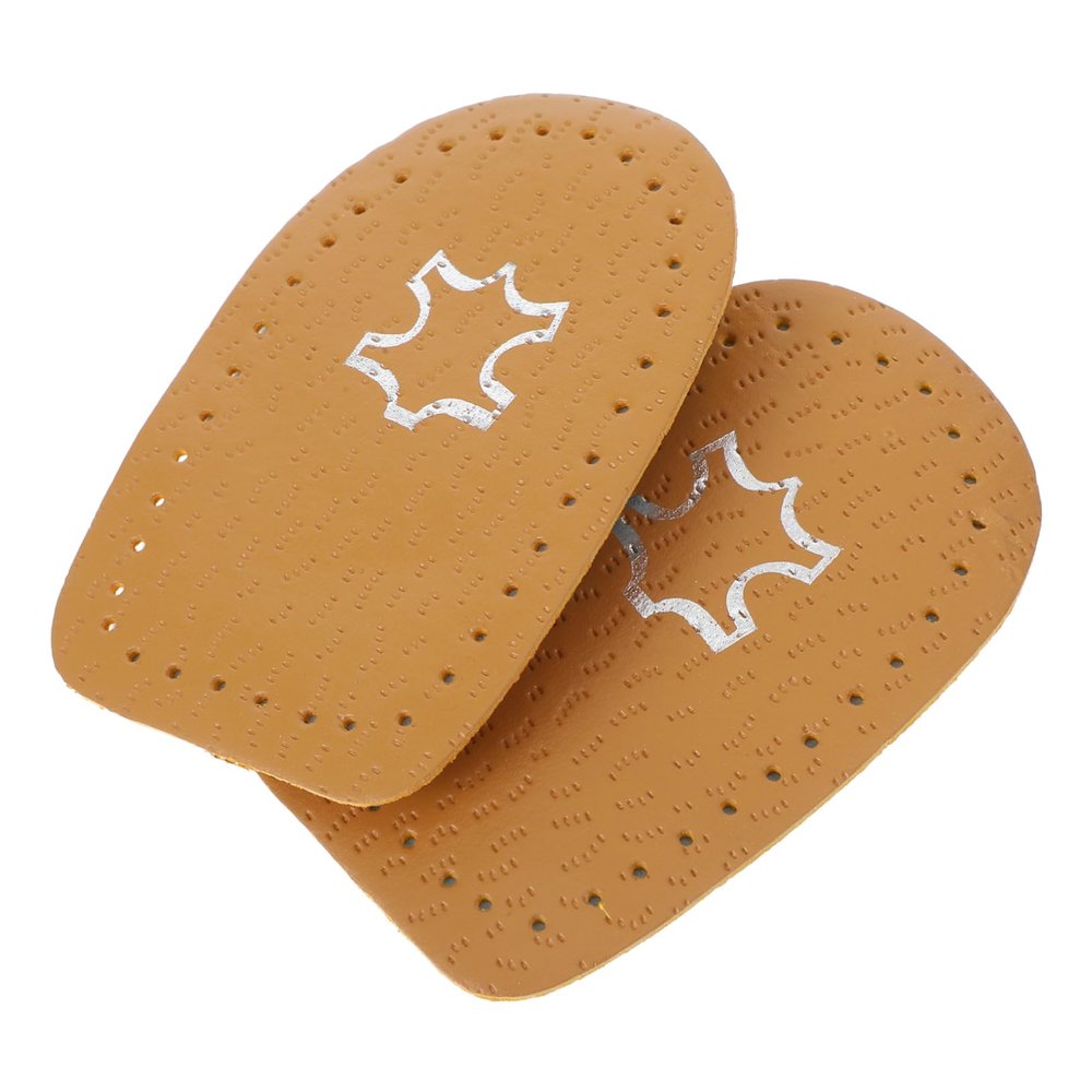 FOMIYES Thickened Leather Latex Half Insoles for Comfortable Shoe Fit Forefoot Cushion of Foot Support s Yellow - -Day Comfort