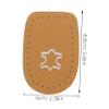 FOMIYES Thickened Leather Latex Half Insoles for Comfortable Shoe Fit Forefoot Cushion of Foot Support s Yellow - -Day Comfort view 2