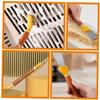 Ipetboom Multi-Function Double Head Kitchen Cleaning Tool Stainless Steel Scraper for Gas Stoves Refrigerator Frost Removal and Reach Crevices Essential Detail Cleaning Brush view 3