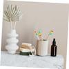 COLLBATH 10pcs Bamboo Fiber Toothbrush Set Soft Bristles for Travel and Comfortable Design Suitable for Camping Daily Use and Hotels Rainbow Colors view 3