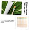 COLLBATH 10pcs Bamboo Fiber Toothbrush Set Soft Bristles for Travel and Comfortable Design Suitable for Camping Daily Use and Hotels Rainbow Colors view 4