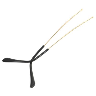 NOLITOY Metal Eyeglasses Arm Replacement Sunglasses Repair Parts for Easy to Install Durable Design Prevents Slipping Gold Color