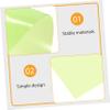 Didiseaon 14sheets Cellophane of Translucent Craft Material for Boys and Girls Projects Includes and Per view 2