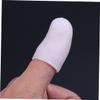 2 Pack Silicone Finger Protector Sleeves for Working Outing White view 3