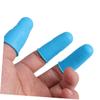 NOLITOY 12pcs Silicone Finger Cots for Protection Flexible Fingertip Gloves Blue for Nail Art Electronic Repair and Gardening Use view 2