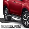 DNA Motoring 2pcs 5.3" Rise Rubber Curb Ramp Heavy Duty Loading Driveway Ramp Threshold Ramp 19.5" L x 13.6" W x 5.3" H for Loading Dock, Warehouse, Wheelchair, Motorcycles, Cars, TOOLS-00646 view 4
