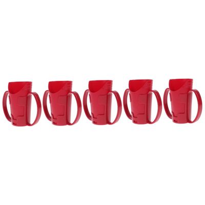 KOMBIUDA 5pcs Unbreakable Drinking Cup for Disabled Patients Ergonomic Care Mug Inclined Design for Elderly for Water Soup and Oatmeal Spill Comfortable to Hold