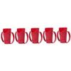 KOMBIUDA 5pcs Unbreakable Drinking Cup for Disabled Patients Ergonomic Care Mug Inclined Design for Elderly for Water Soup and Oatmeal Spill Comfortable to Hold view 1