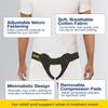 URIEL Double Sided Hernia Belts for Men - Inguinal Hernia Belt for Men, Pre and Post Surgery Truss, Size XXL, Black (49.5-54 Inches) view 3