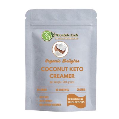 Health Lab Organic Coconut Keto Creamer, 7 oz, No Sugar, No Additives, Keto Friendly