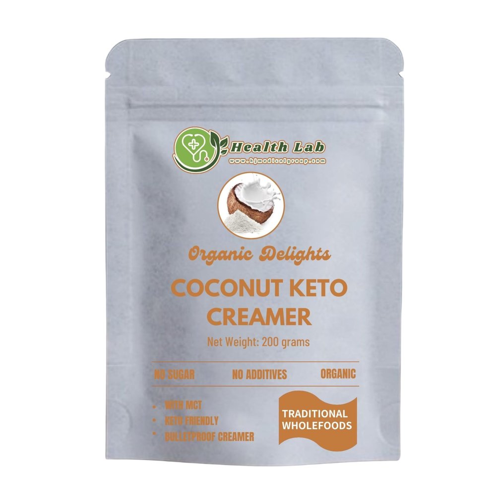 Health Lab Organic Coconut Keto Creamer, 7 oz, No Sugar, No Additives, Keto Friendly