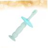 Didiseaon Silicone Toothbrush for Boy Girl Safe Soft Bristles Comfortable to Hold Design for Teething Relief and Gentle Cleaning Green view 3