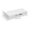 TOBBOMEY Stainless Steel Pill Box Keychain Portable Medicine Candy Storage Case 6 Compartments for Purse view 2