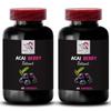 Acai for Energy - ACAI Berry Extract - Antioxidant-Packed Acai, Acai Boost Blend, Superfruit Wellness, Acai Berry Energy Formula, Hydration and Energy Support, Daily Fruit Power 2 Bottles 120 Caps view 1