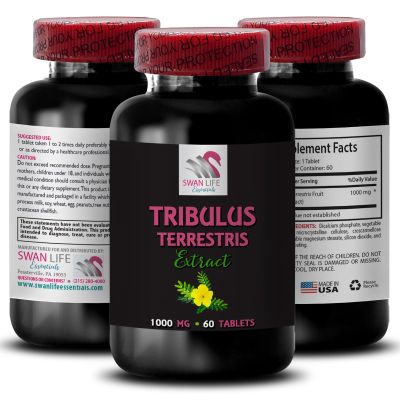 Active Workout Boost - TRIBULUS TERRESTRIS EXTRACTS - Strength and Power, Stamina Support Formula, Energy Recharge, Strength Surge, Active Energy Support, Muscle Recovery Support 1 Bottle 60 Tablets