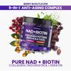 NAD+, Resveratrol, Berberine, & Biotin Anti-Aging Gummy - Hair, Skin, Nails & Joint Supplement - Collagen Peptides, Keratin, Zinc, Vitamin K2 & D3 Gummies -Regeneration- Non-GMO - Made in USA 60 Count view 3
