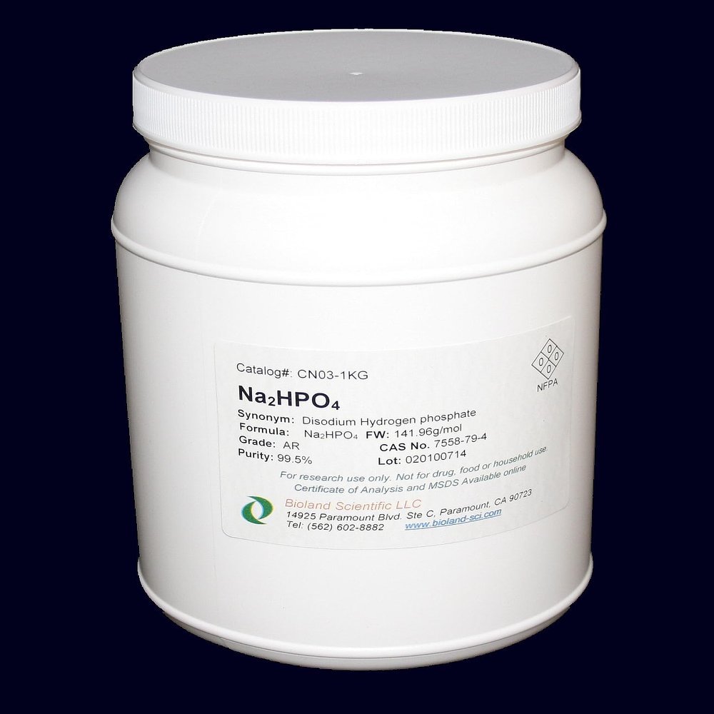 Sodium Phosphate dibasic (Na?HPO?, AR Grade, 1 kg)