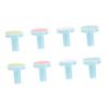 Mikinona 8pcs Nail Trimmer Replacement Grinding Heads with Blue Base Ergonomic Design Compatible with Electric Nail File Safe for Newborns Durable Material view 1