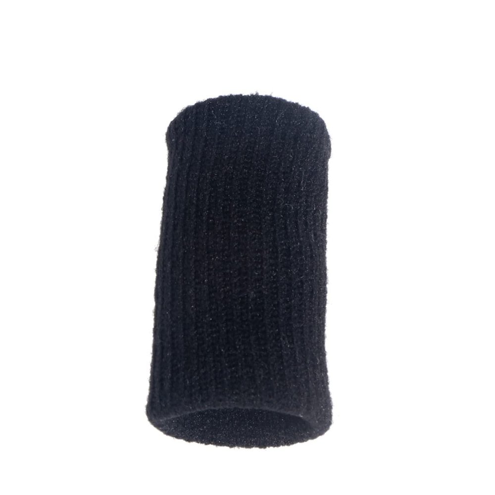 Didiseaon 10pcs Volleyball Finger Sleeves Stretchy Breathable Finger Protectors for Sports Sweat-absorbing Support for Athletes Standard Black