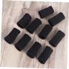 Didiseaon 10pcs Volleyball Finger Sleeves Stretchy Breathable Finger Protectors for Sports Sweat-absorbing Support for Athletes Standard Black view 3